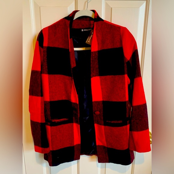 Allegra K Jackets & Blazers - Buffalo check lined jacket, NWT. Size xs. Gorgeous!